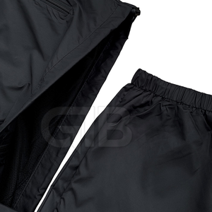 Logo personnalisé survêtement en nylon deux pièces ensemble respirant coupe-vent jogging costume pour hommes et femmes - Product Image 3