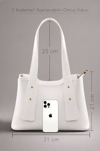 Sac à main en cuir PU pour femme |   Sac à main de travail grande capacité |   Logo personnalisé OEM, vente en gros ODM - Product Image 5