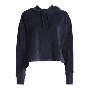 Sudaderas con capucha recortadas de manga larga de terciopelo para mujer, moda de invierno, ropa de calle de longitud corta, sudaderas con capucha cortas para mujer - Product Image 6