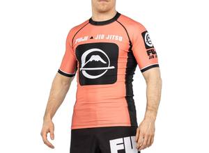 Haut OEM respirant à manches courtes Rash Guard hommes Sublimation imprimé Polyester/Nylon Gym surf plongée chemises de Compression - Product Image 2