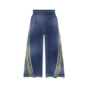 Chándales de lana de poliéster/algodón informales vintage sólidos de invierno para hombre logotipo impreso personalizado de talla grande 480gsm transpirable lavado con ácido - Product Image 4