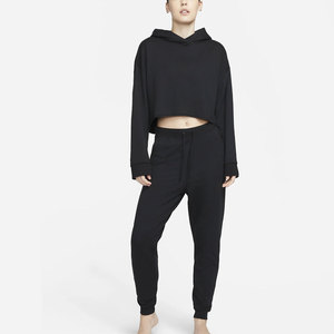 ชุดเสื้อฮู้ดแบบครอปของผู้หญิงชุดเสื้อฮู้ดแบบสตรีทดีไซน์ตามสั่ง - Product Image 1