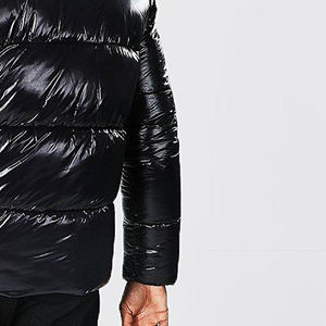 La última chaqueta acolchada impresa OEM personalizada para hombre, chaqueta de invierno informal con logotipo personalizado para hombre con bolsillos con servicio OEM - Product Image 6