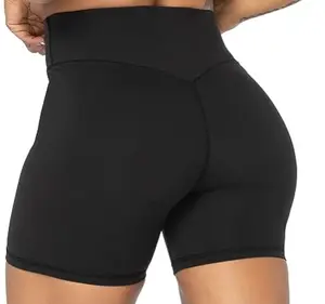 Women's Swim Shorts High Waist Tummy Control with Pockets Bathing Suit Bottoms Long Swimsuit Shorts Tankini Swimwear Shorts