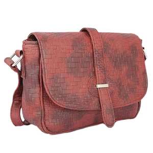 กระเป๋าสะพายไหล่ผู้หญิง - สีน้ำตาลแดง - Product Image 1
