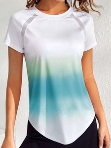 Nouveaux t-shirts Slim Fit unis pour femmes de dernière conception T-shirts en coton polyester de haute qualité en vente en gros - Product Image 6