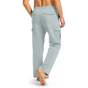 Pantalones informales para hombre, pantalones de estilo, pantalones informales para hombre, pantalones casuales teñidos lisos ligeros para hombre - Product Image 2