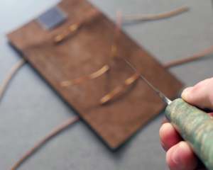 Cuchillo de Chef, cuchillo de cocina forjado a mano, acero al carbono, aniversario, regalos de Pascua para chefs con Funda de cuero, cuchillos de cocina. - Product Image 6