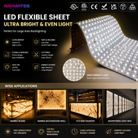 Feuille LED flexible ultra-mince en onyx, multicolore, matricielle, pour rétroéclairage sous comptoir