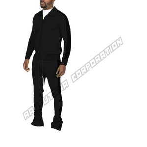 Conjuntos de joggers de lana de poliéster Chándales ajustados para hombre-Chándal para hombre Tejido suave Su propio logotipo Conjuntos de ropa deportiva de alta calidad - Product Image 3