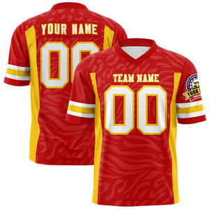 Ropa de calle personalizada, camisetas sublimadas de fútbol americano, diseño personalizado de su propia camiseta de fútbol americano - Product Image 1