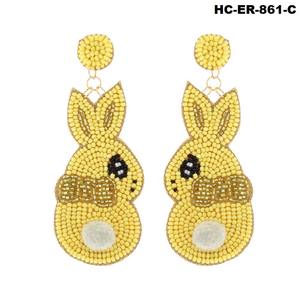 Glamorous Party Wear Pendientes con cuentas de semillas para niñas y mujeres con detalles artísticos y atractivas combinaciones de colores - Product Image 3