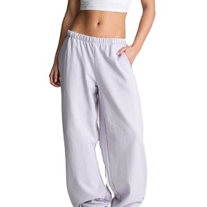 Pantalones Jogger de Pierna Recta de Algodón 100% de Alta Calidad con Logo Personalizado al por Mayor para Mujer, Pantalones Deportivos Formales Oversize para Invierno - Product Image 5