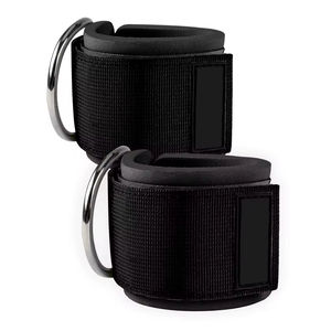 Correas de tobillo directas de fábrica con anillo en D ajustable GYM Fitness correas de tobillo Puños para máquinas de Cable Kickback correas de tobillo - Product Image 3