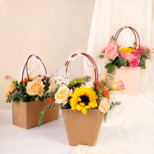 ถุงห่อกระดาษคราฟท์สำหรับตกแต่งบ้านกระเป๋าใส่ช่อดอกไม้แบบแขวนออกแบบได้ตามต้องการ - Product Image 6