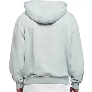 Sudadera con capucha de gran tamaño personalizada para hombre al por mayor, estampado de invierno de secado rápido, estampado digital, técnica de teñido liso - Product Image 3