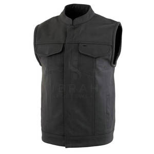 Chaleco de Cuero para Hombre, Prenda Exterior sin Mangas Elegante, Diseñado para Uso Casual, Viajes, Actividades al Aire Libre y un Estilo de Vida Moderno y Cómodo - Product Image 3