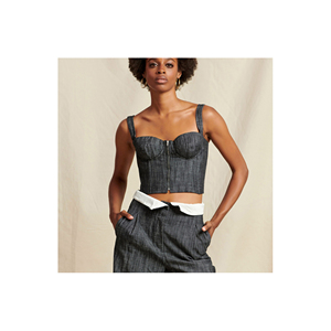 Bustier en denim de haute qualité pour femmes à prix avantageux - Product Image 6