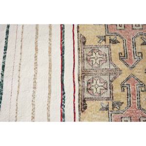 Vintage Beige & Vert Bohème Turc Laine Tapis 2.5 'X 2.6' Patchwork Motif Salon Tapis avec Latex Support 9x12 Taille - Product Image 5