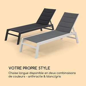 Chaise longue KD moderne et facile à assembler Chaise longue en aluminium pour la plage et les loisirs - Product Image 3