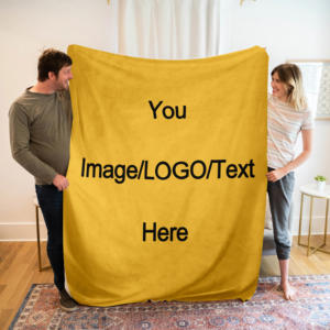 Couverture en polaire tricotée 100% polyester super douce personnalisée de haute qualité en gros - Product Image 1