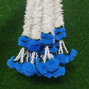 Artificial Jasmine Marigold Flowers Hanging With Tube Rose Garlands Wall Hanging Entryway Decor Floral Wall Decor New Gifts - Product Image 1