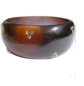 Top Selling Vintage Brown Neon Resin Acrylic <b>Bangle</b> <b>Bracelet</b> Indian DIY Angel Style Jewelry Design Wholesale Arrival - Product Image 1