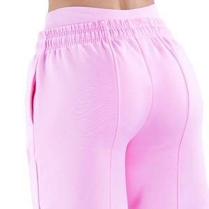 High Quality Custom Oversized Fit Wide Leg Jogger Terry <b>Fleece</b> Soft Fabric <b>Women</b> Sweatpants <b>Women's</b> Pants And <b>Trouser</b> 2026 - Product Image 6