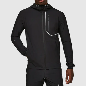 Nuevo Modelo de Fábrica al por Mayor, Chaqueta Cortavientos de Invierno para Hombre, Estampada, para Exteriores, para Ciclismo, Correr, Cortavientos, con Capucha y Forro Polar - Product Image 2