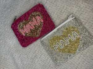 Pochette de rouge à lèvres perlée Western Seed Mini sac à main en toile à fermeture éclair - Product Image 3