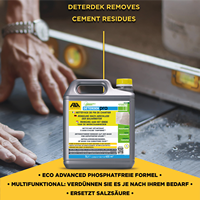 FILA Solutions DETERDEK PRO Nettoyant concentré multifonctionnel pour sols, faible odeur, liquide, acide tamponné, anti-calcaire et anti-rouille