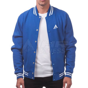 Veste en laine pour homme grande taille, style Letterman, col mandarin, séchage rapide, respirante, épaisseur standard, manteau d'hiver - Product Image 1