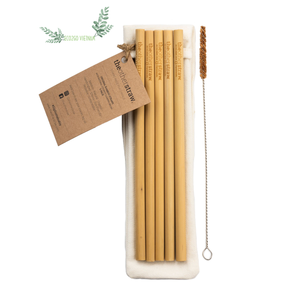 Accessoires Pailles en bambou personnalisées à boire biologiques/Vente en gros de paille en bambou naturel fabriquée par Eco2go Vietnam - Product Image 1