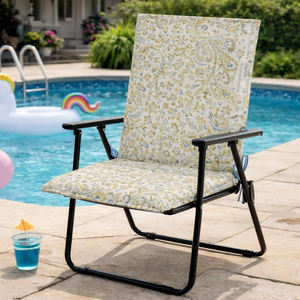 Loft Style 95x50x4cm Garden Chair <b>Cushions</b> Water Repellent Lightweight with Foam Filling and Fastening Straps for Outdoor Use - Product Image 4