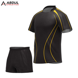 High Performance Men Rugby Uniform Set Breathable Fabric Quick Dry Lightweight Shirt And Shorts For Professional Players - Product Image 1