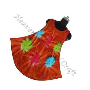 Robe longue multicolore en rayonne pour femme, vêtement de styliste élégant, Sexy, longueur cheville, Tie Dye, style bohème, fête de mariage - Product Image 3