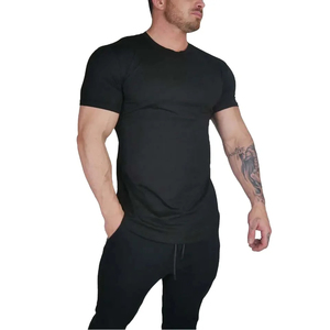 Ropa Deportiva de Gimnasio, Transpirable, 100% Algodón, de Alta Calidad, con Logotipo Personalizado, Precio al por Mayor, Ropa Casual Lisa para Hombre - Product Image 2