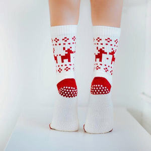 Chaussettes de sport antidérapantes en coton extensible respirant confortables pour le yoga, le pilates, la remise en forme, tendance, pour l'entraînement en salle - Product Image 3