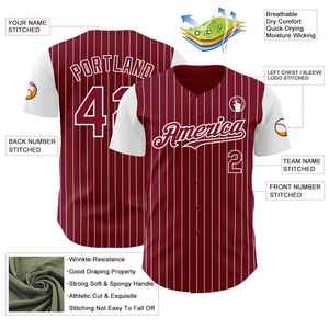 Uniforme de béisbol deportivo a rayas clásico sublimación malla Retro transpirable Club grupo compra uniforme de béisbol personalizado para hombre - Product Image 3