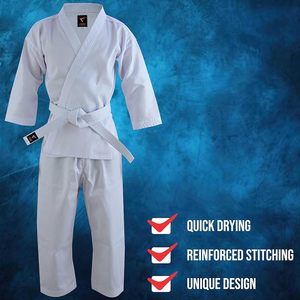 Vente en gros 2026 Kimono de karaté, de BJJ et de Jiu-Jitsu, uniforme d'arts martiaux de haute qualité, respirant, séchage rapide, durable, Pakistan - Product Image 4