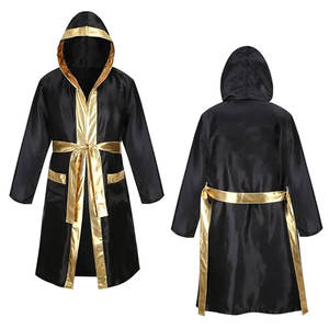 Bata de boxeo de impresión profesional personalizada superventas de 2025 con pantalones cortos de alta calidad para adultos artes marciales de peso pesado - Product Image 3