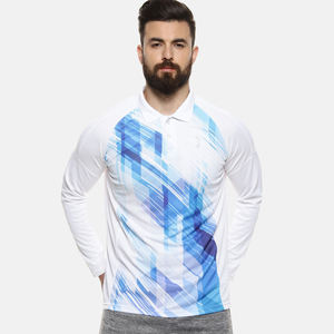 เสื้อโปโลสำหรับผู้ชายเสื้อกอล์ฟสีเขียวพิมพ์ลาย - Product Image 4