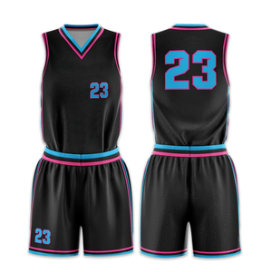 Tenues de basket-ball réversibles en tissu maillé respirant à motif de grains de riz, conception personnalisée, fabrication en usine, OEM, ensembles imprimés par sublimation - Product Image 1