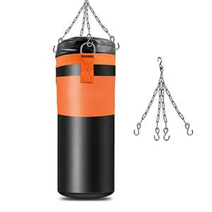 Sac de frappe de boxe suspendu avec logo personnalisé, matériau durable, sac de sable d'entraînement de Muay Thai pour les sports de gym professionnels - Product Image 1
