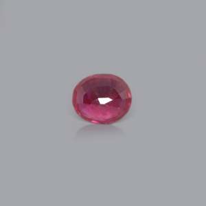 Pierre de lune arc-en-ciel facettée de 4,85 carats avec effet optique rouge-vert, taille ovale émeraude, hauteur de 8 mm, pierre précieuse créée en laboratoire - Product Image 2