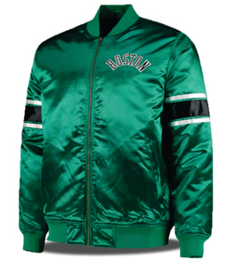 Chaqueta Retro Personalizada al por Mayor para Filadelfia, con Recubrimiento, Color Blanco/Verde Sólido, Cierre de un Solo Botón en la Parte Delantera, Estilo Casual - Product Image 3