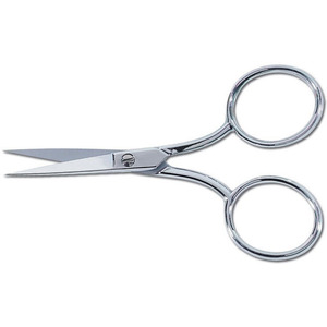 Beauty Instruments <b>Nail</b> Scissors Straight Stainless Steel Sharp Blades Satin Finish Foldable Right-<b>Handed</b> Durable <b>Nail</b> Art Hole - Product Image 2