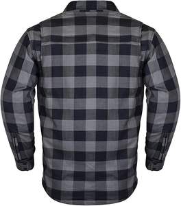 Chaqueta de Motocicleta de Franela con Forro Protector a Prueba de Viento para Invierno, Talla Grande para Hombre - Product Image 3