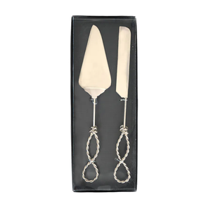 Elegante Servidor de pastel de Metal plateado y cuchillo Ins para boda, fiesta, restaurante, Hotel, cumpleaños, propósito de regalo - Product Image 6