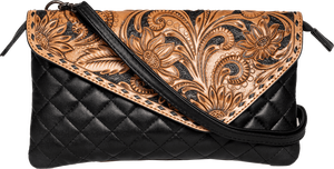 Bolso cruzado de cuero occidental personalizado para mujer, bolso de lujo, bolso de cuero de lujo, detalle de mano, artículos de bolsos de cuero marrón - Product Image 5
